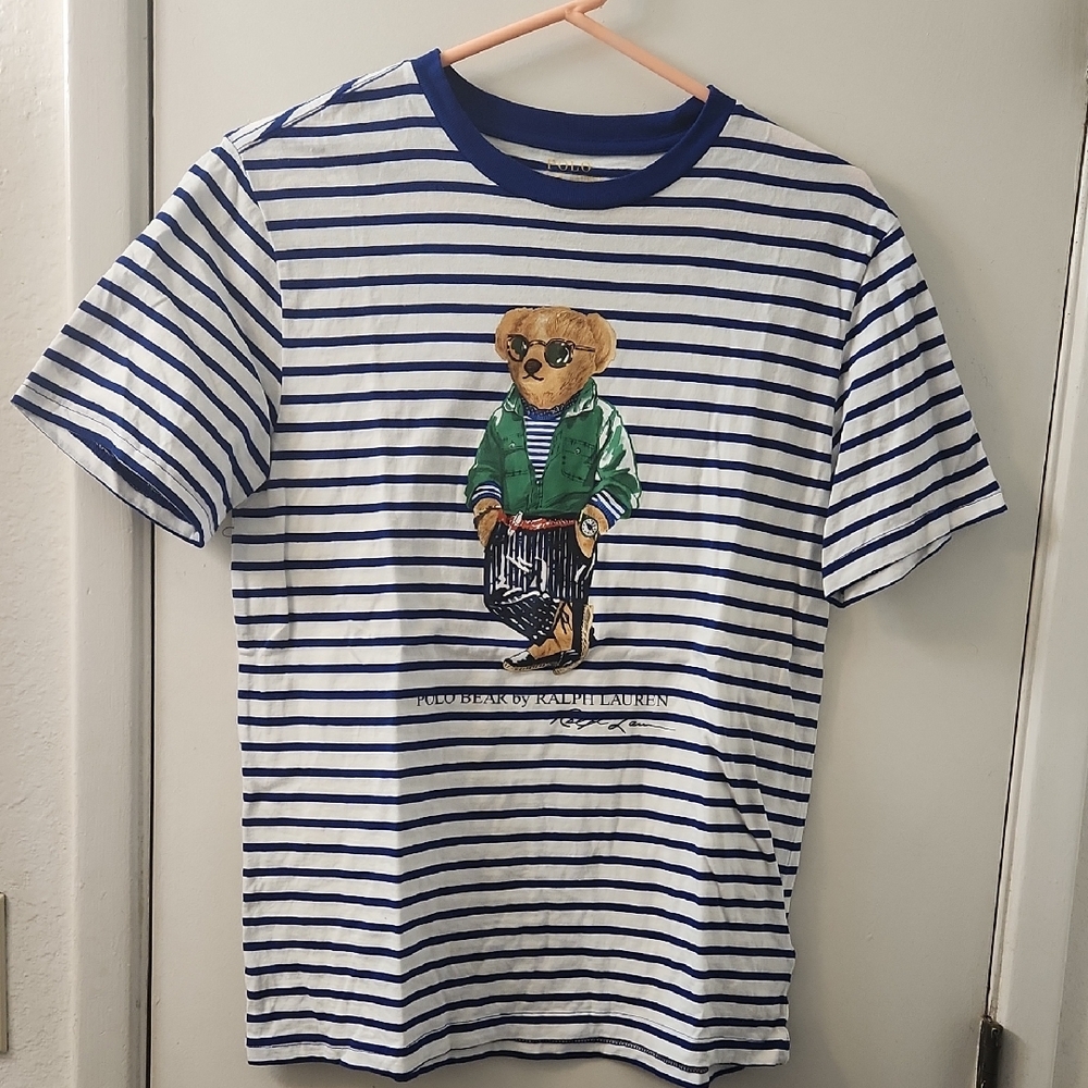 Ralph Lauren Kids Striped Blue T-Shirt